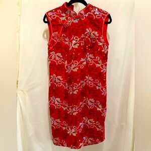 Chinese Sequined Dress, Size XXL